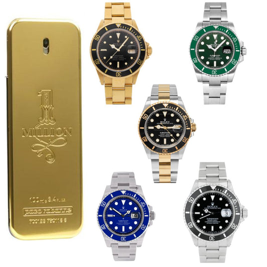 KIT 2 ONE MILLION+RELOJ ROLEX SUBMARINER